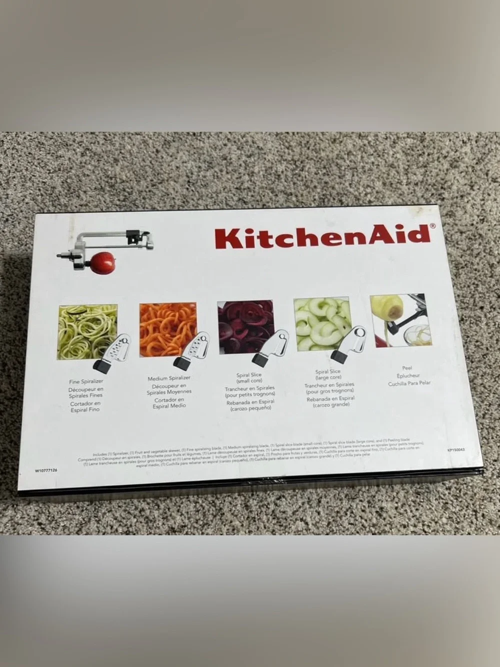 KitchenAid Stand Mixer Attachment Spiralizer New In Box